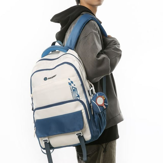 Backpack Set: Buckled Nylon Coin + Lettering Purse