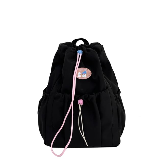 Backpack Drawstring Nylon Applique