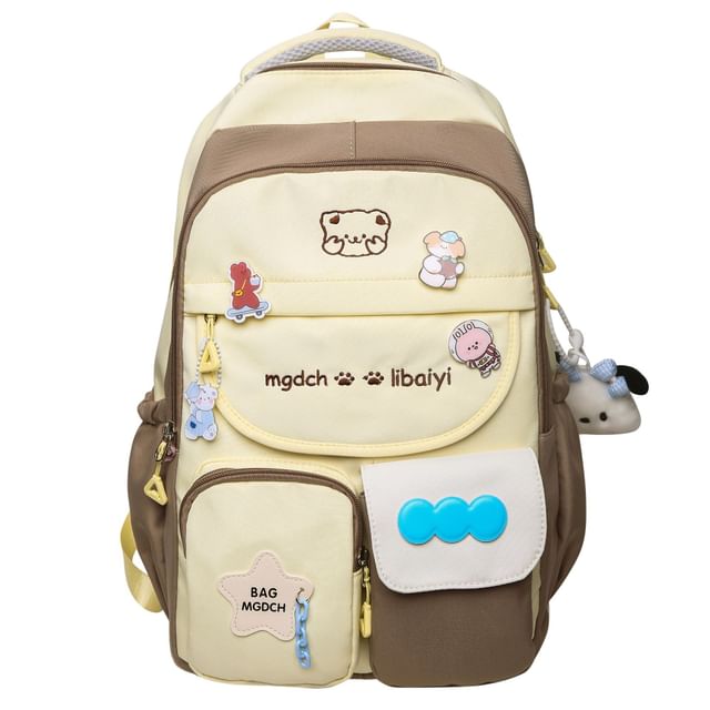 / Embroidered Backpack Nylon Cartoon Tote Bag