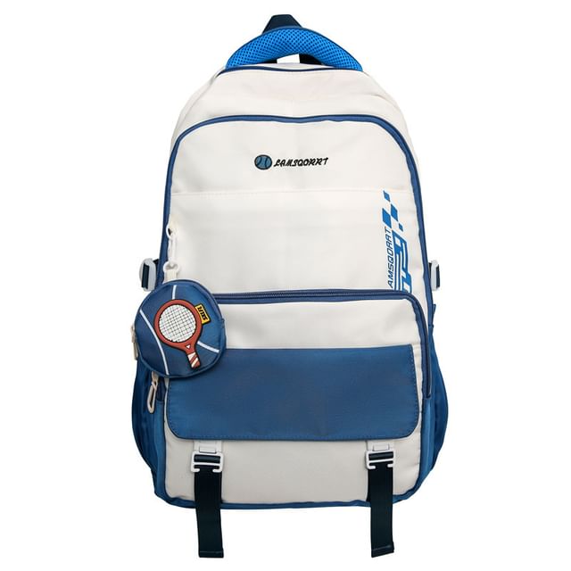 Backpack Set: Buckled Nylon Coin + Lettering Purse