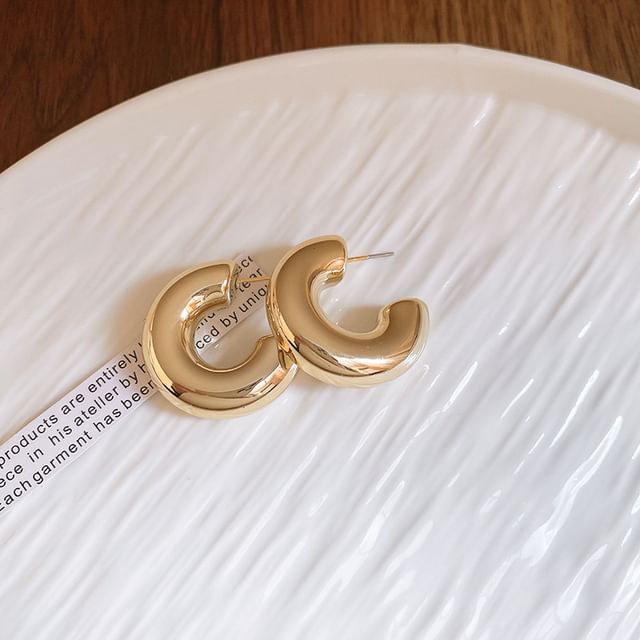 Designs) Alloy Hoop Earring (Various Plain