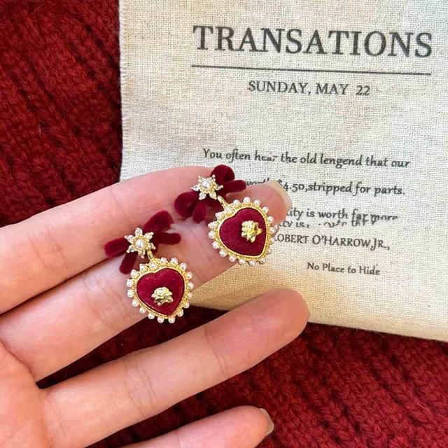 Earring Stud Designs) Dangle / (Various Drop Bow