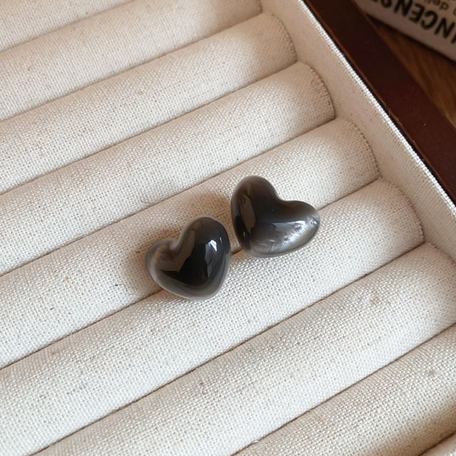 Alloy Earring Stud Bead / Heart