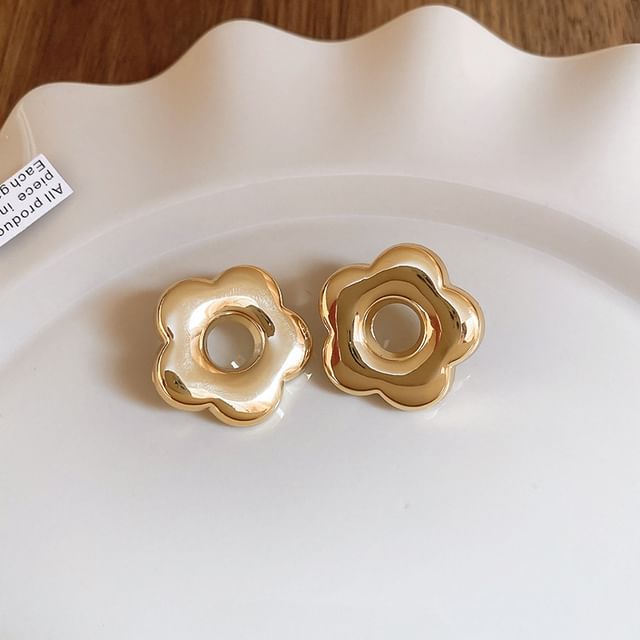 / Hoop Stud Alloy Earring