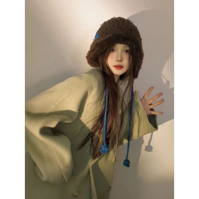 Bow Hat Chenille Trapper Applique