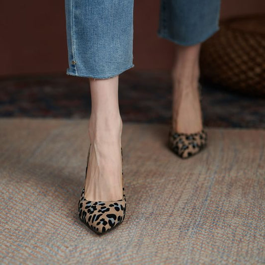 Leopard High Heel Pumps