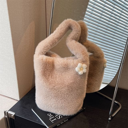 Bag Bucket Accent Fluffy Floral
