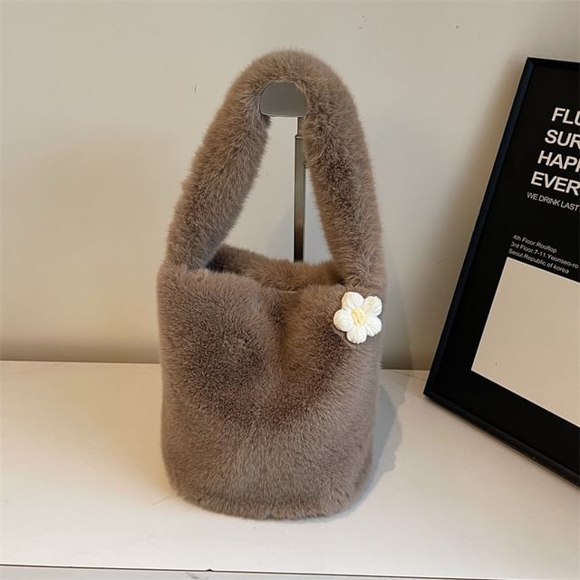 Bag Bucket Accent Fluffy Floral