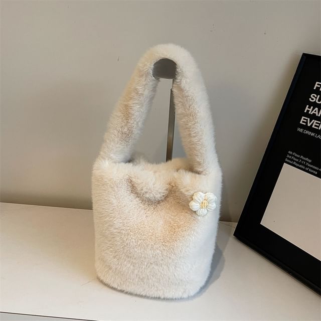 Bag Bucket Accent Fluffy Floral