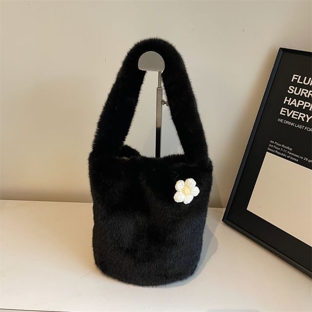 Bag Bucket Accent Fluffy Floral