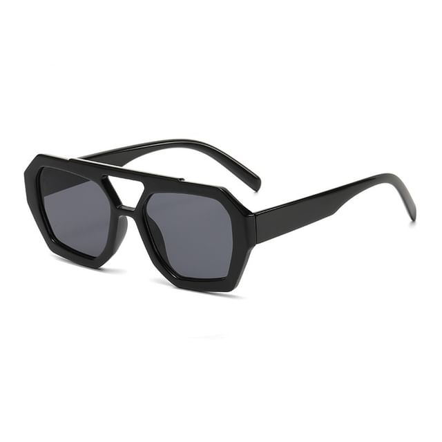 Geometric Double Bridge Sunglasses