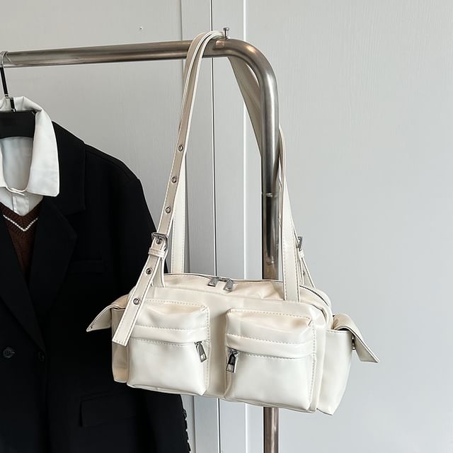 Bag Multi-Pocket Leather Shoulder Faux