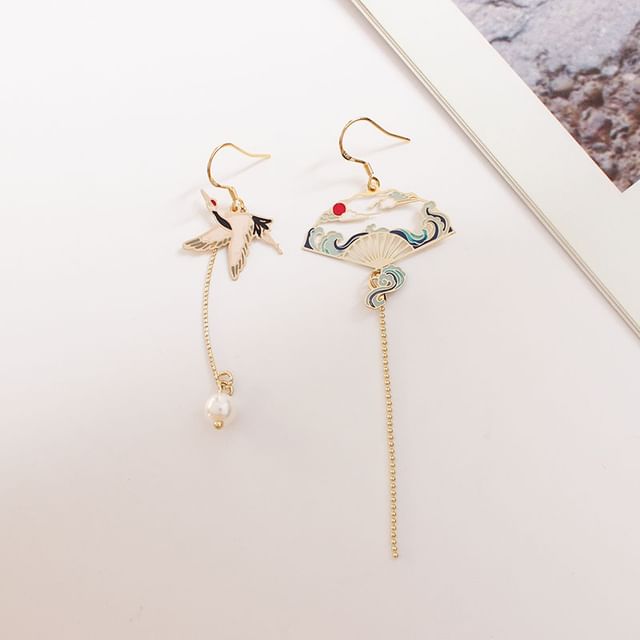 Dangle Earring Alloy Crane Designs) (Various