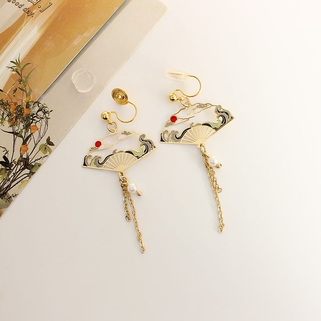 Dangle Earring Alloy Crane Designs) (Various