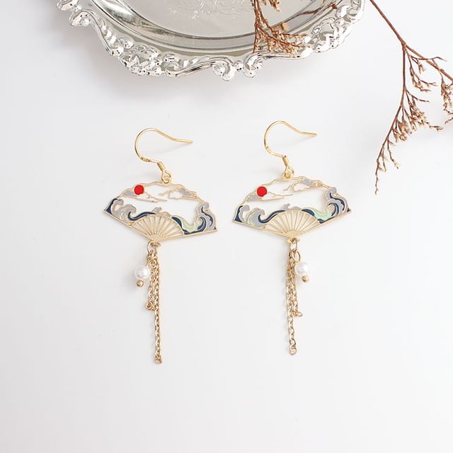 Dangle Earring Alloy Crane Designs) (Various