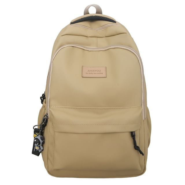 Plain Charm Backpack / Applique Bag Laptop Set