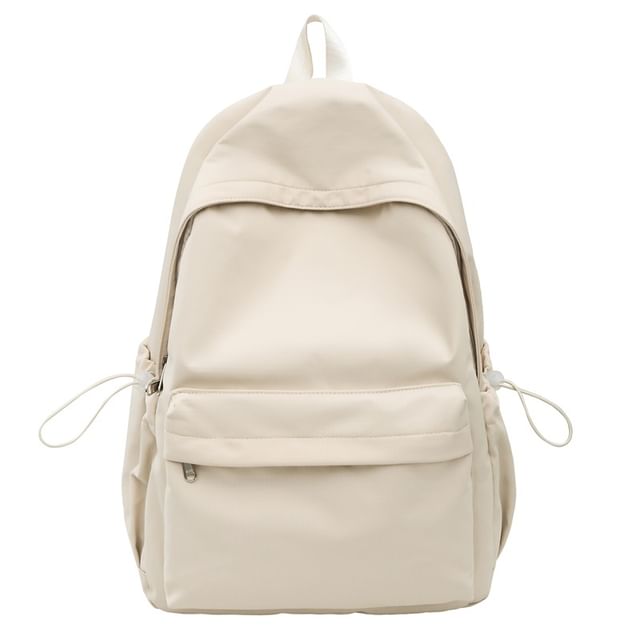 Plain Laptop Nylon Backpack
