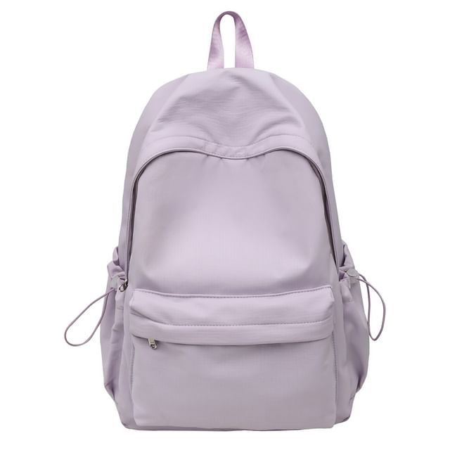 Plain Laptop Nylon Backpack