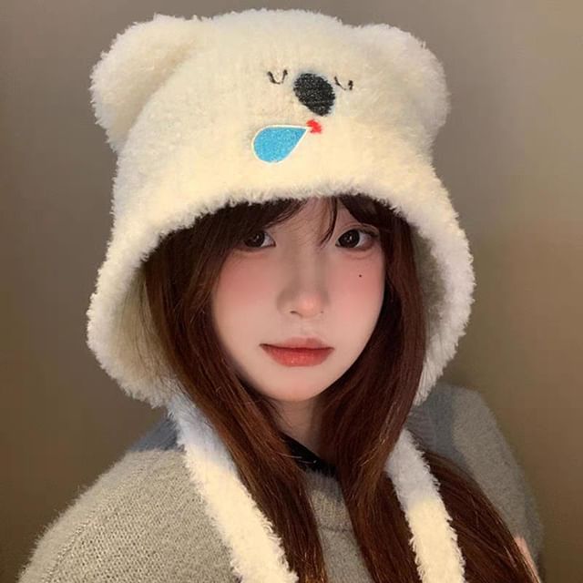Bonnet Hat Knit Koala
