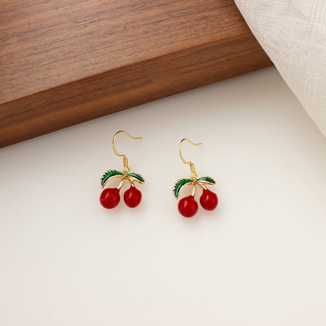 Cherry Drop Earring / Clip-On