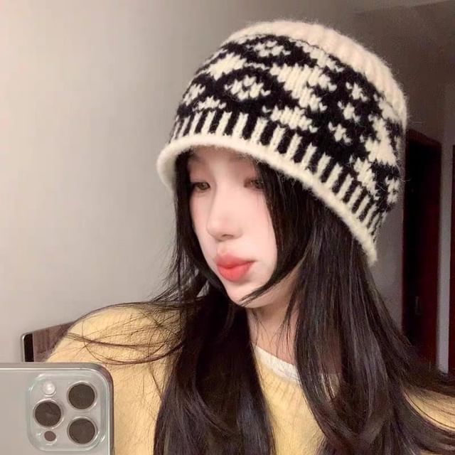 Patterned / Beanie Plain