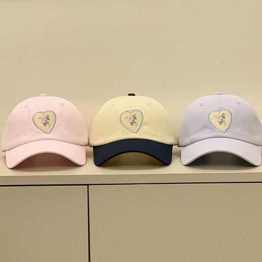 Cap Floral Embroidered