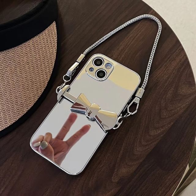 Phone Mirrored Strap On / Lanyard Set Case Clip