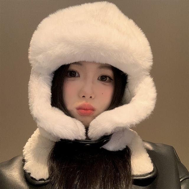 Plain Fleece Trapper Hat