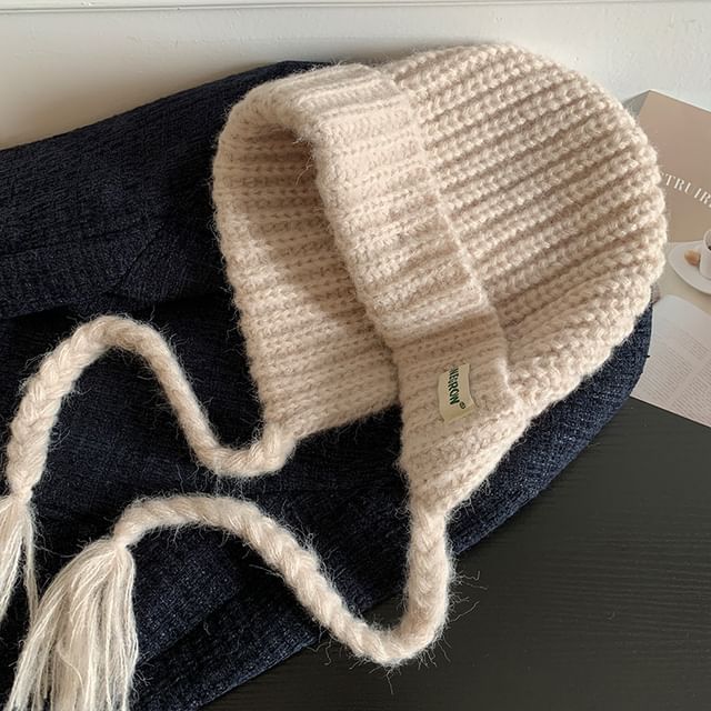 Plain Hat Knit Bonnet