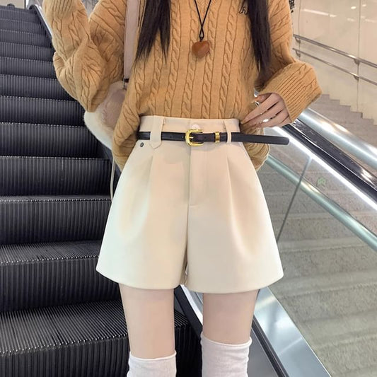 Shorts Waist Plain High