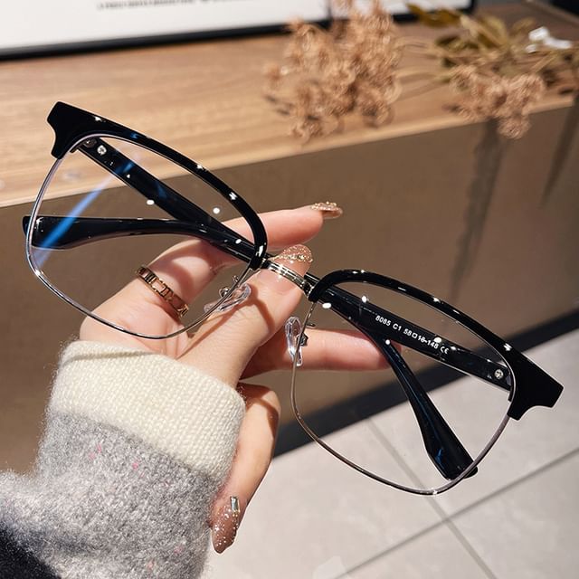 Blue Glasses Blocking Light Square