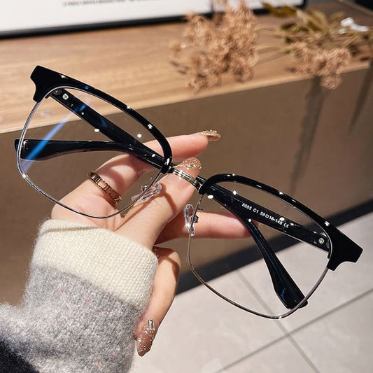 Blue Glasses Blocking Light Square