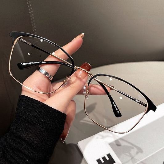 Glasses Square Light Blue Blocking