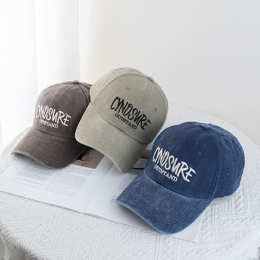 Lettering Cap Washed