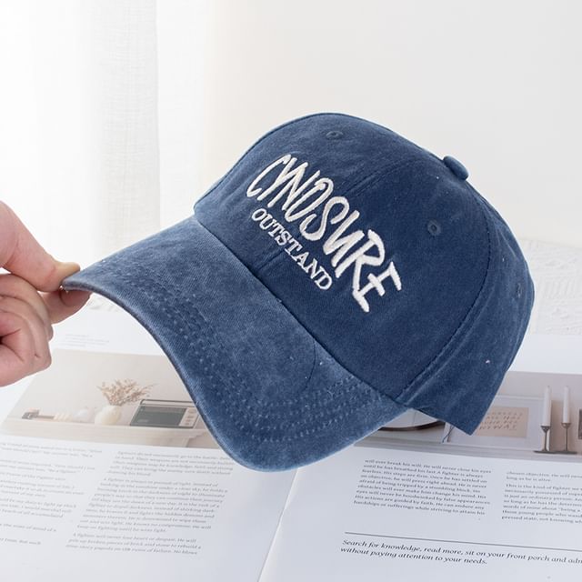 Lettering Cap Washed