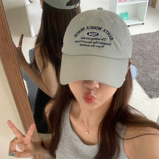 Baseball Embroidered Cap Letter