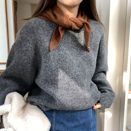 Buttoned Heart Scarf