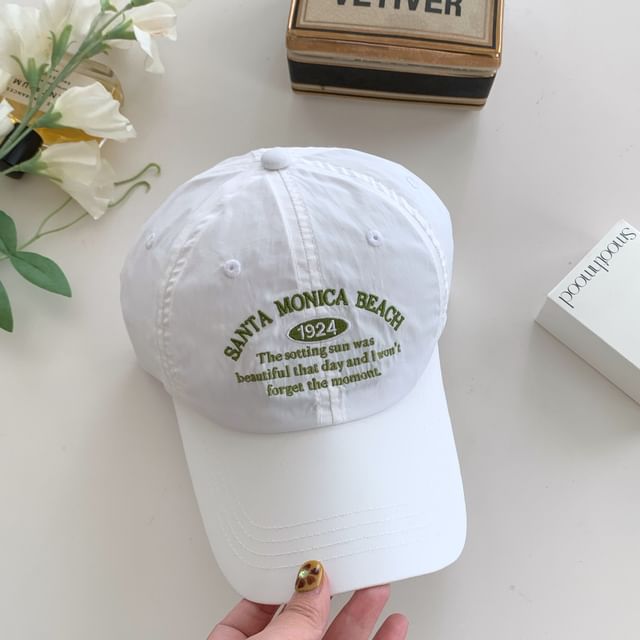 Baseball Embroidered Cap Letter