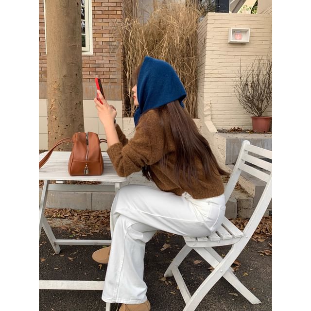 Buttoned Heart Scarf