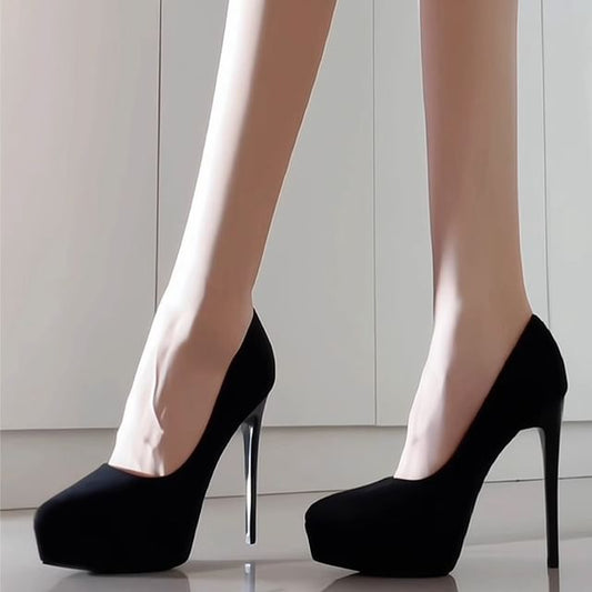 Stiletto Platform Pumps Heel