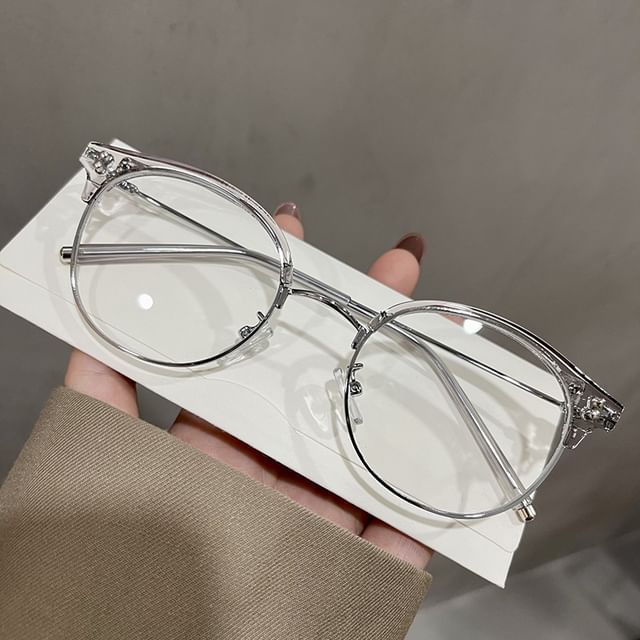 Frame Thin Eyeglasses Round