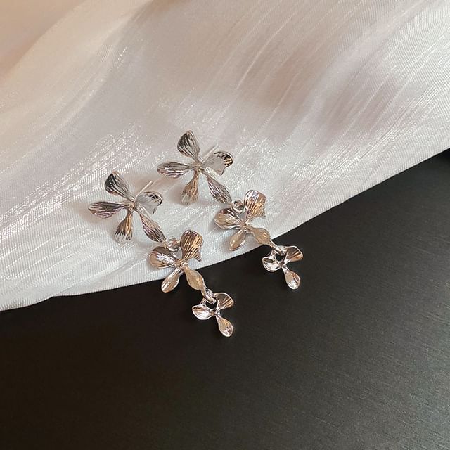 Drop Flower Earring Alloy