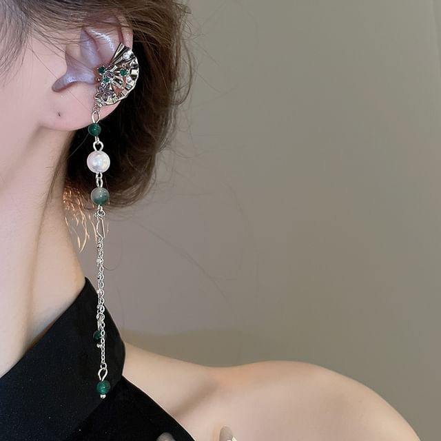 Earring Huggie Ear Stud Necklace / Cuff Drop