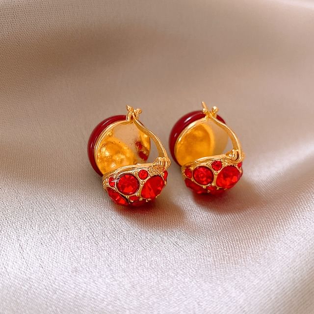 Drop Hook Earring Huggie / Ear Stud