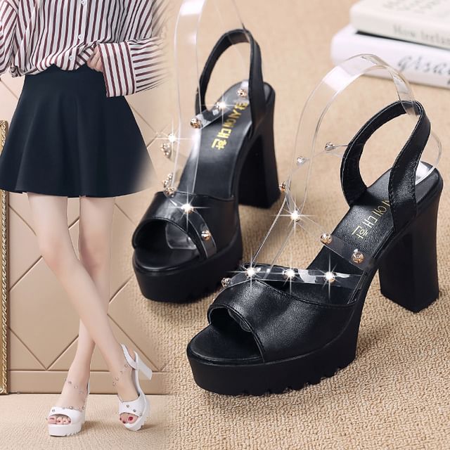 Heel Platform Sandals Chunky
