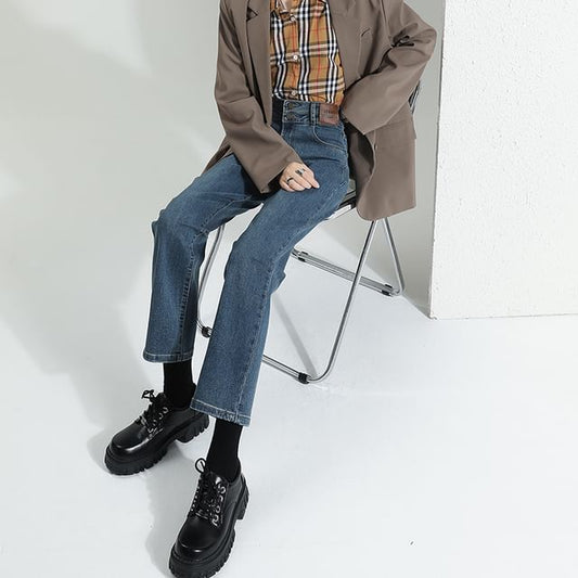 Designs) Jeans High Leg Straight (Various Waist Washed