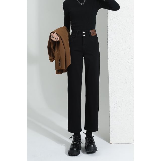 Designs) Jeans High Leg Straight (Various Waist Washed