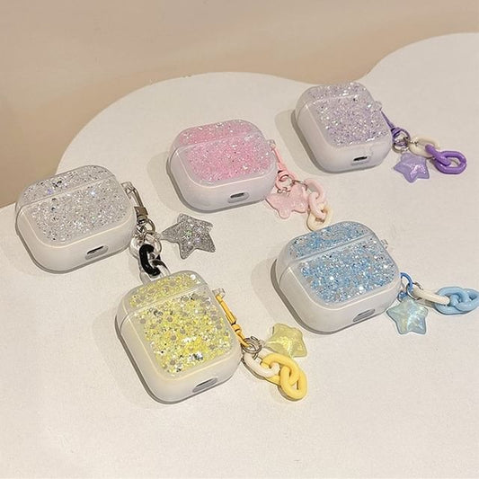 with Sequined (Various Earphone Designs) Case / AirPods Skin Charm Pro