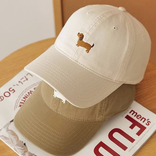 Dog Embroidered Baseball Cap