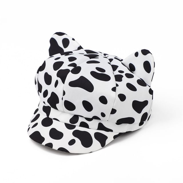 Cap Cat Newsboy Ear Patterned